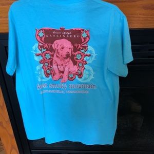 NWT great smoky mountain tshirt with lab puppy size m